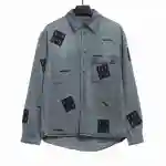  Givenchy 3D LOGO denim long sleeves Denim Jacket
