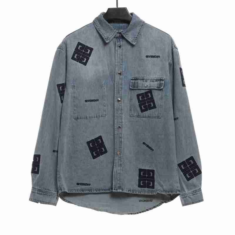 Givenchy 3D LOGO denim long sleeves Denim Jacket