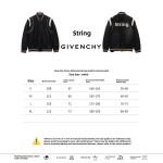  Givenchy 3D LOGO patchwork leather sleeve jacket