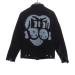 Givenchy co-branded CHITO dog head print denim jacket