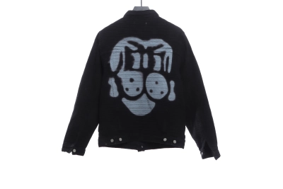 Givenchy co-branded CHITO dog head print denim jacket 02