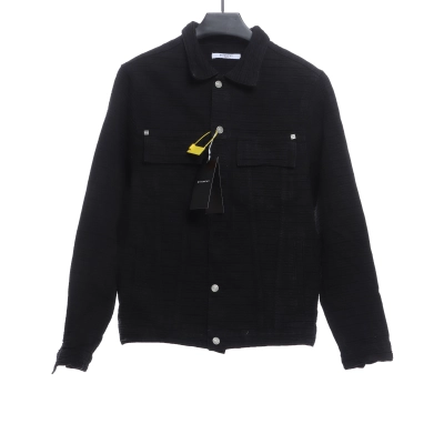 Givenchy co-branded CHITO dog head print denim jacket 01