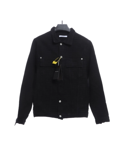 Givenchy co-branded CHITO dog head print denim jacket 01
