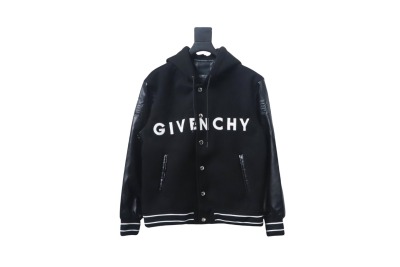 Givenchy three-dimensional sleeve hooded baseball jacket 1902 01
