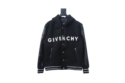 Givenchy three-dimensional sleeve hooded baseball jacket 1902 01