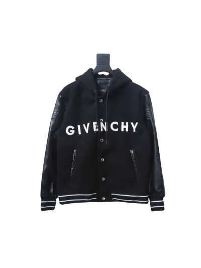 Givenchy three-dimensional sleeve hooded baseball jacket 1902 01