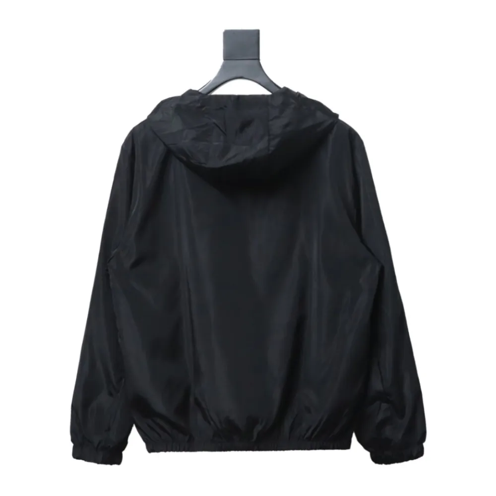  Moncler ss24 solid color embroidered sticker nylon drawstring zipper sun protection jacket jacket