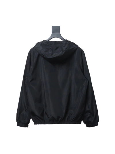 Moncler ss24 solid color embroidered sticker nylon drawstring zipper sun protection jacket jacket 02