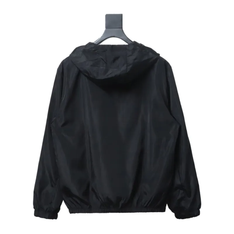  Moncler ss24 solid color embroidered sticker nylon drawstring zipper sun protection jacket jacket
