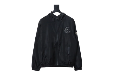 Moncler ss24 solid color embroidered sticker nylon drawstring zipper sun protection jacket jacket 01