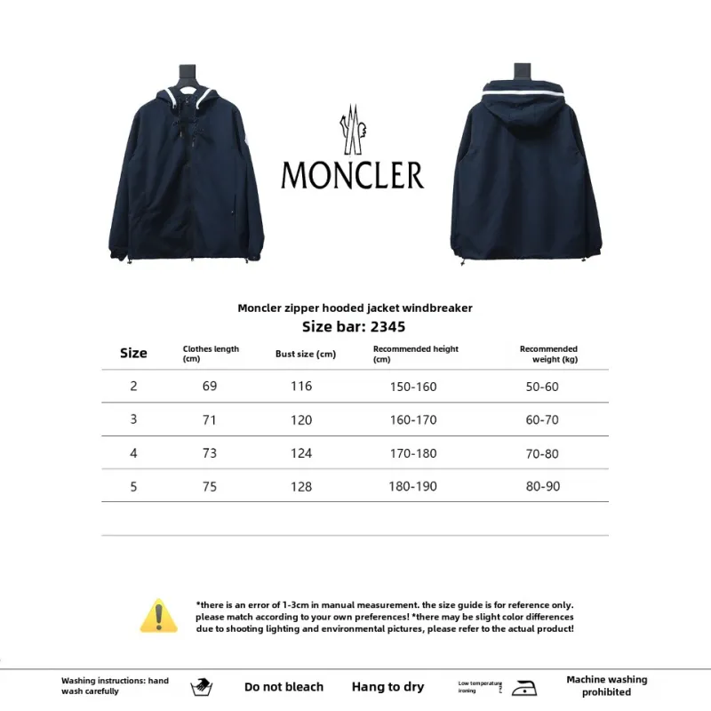  Moncler zipper hooded jacket style