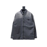  Prada 23FW denim zipper Denim jacket