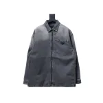  Prada 23FW denim zipper Denim jacket