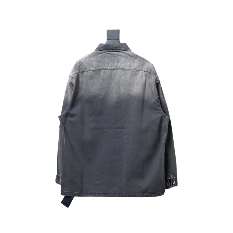  Prada 23FW denim zipper Denim jacket