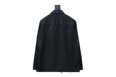Prada 23Fw double zipper jacket with triangle pocket 02