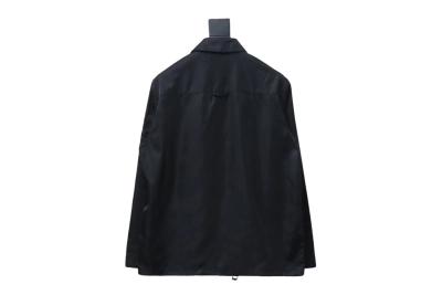 Prada 23Fw double zipper jacket with triangle pocket 02