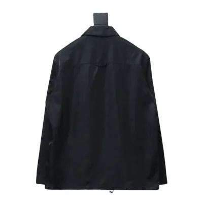 Prada 23Fw double zipper jacket with triangle pocket 02