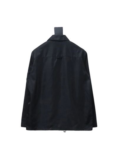 Prada 23Fw double zipper jacket with triangle pocket 02