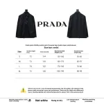 Prada 23Fw double zipper jacket with triangle pocket