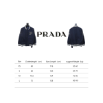  Prada 24FW canvas grain quilted baseball jacket