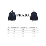  Prada 24FW canvas grain quilted baseball jacket