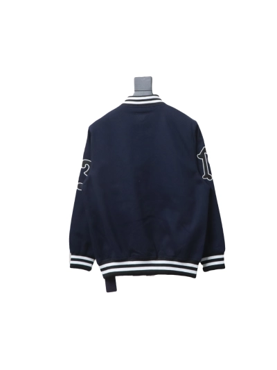 Prada 24FW canvas grain quilted baseball jacket 02