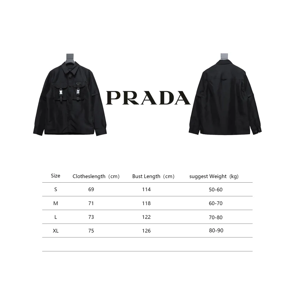  Prada 24Fw detachable heavy nylon work jacket