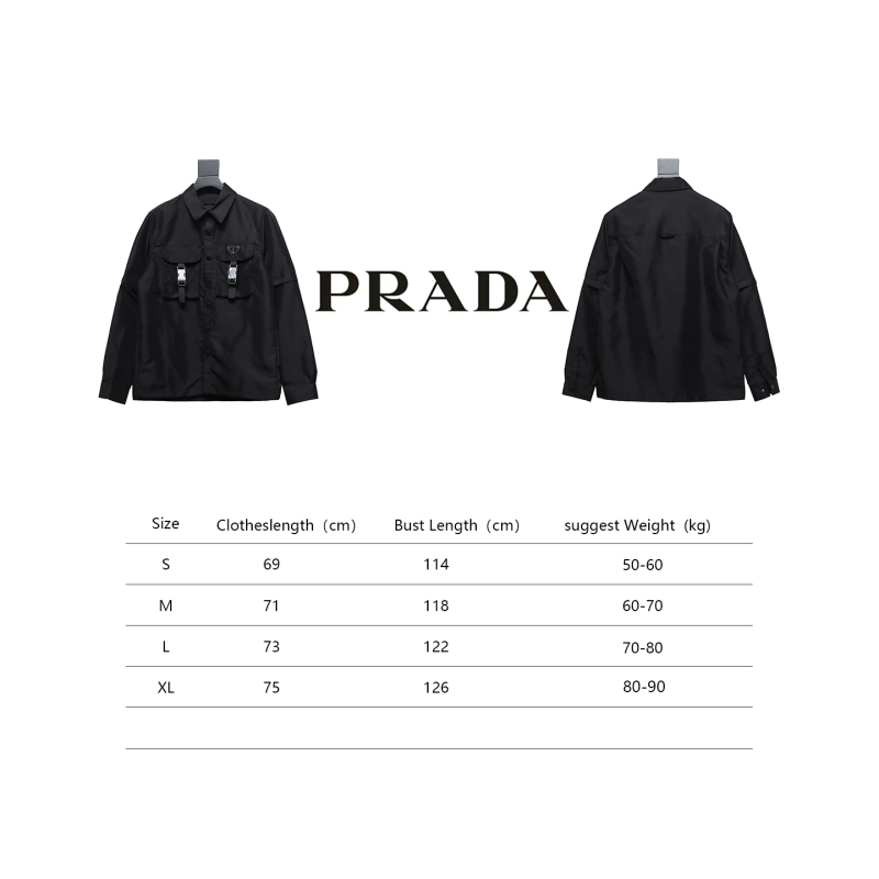  Prada 24Fw detachable heavy nylon work jacket