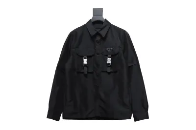Prada 24Fw detachable heavy nylon work jacket 01