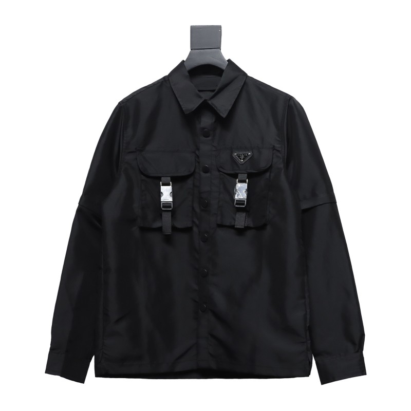  Prada 24Fw detachable heavy nylon work jacket