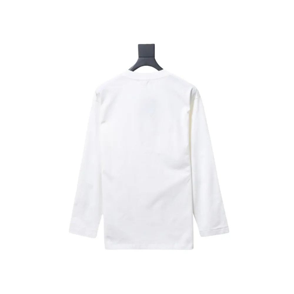  Prada 24Fw metal logo long-sleeve T-shirt with triangle pocket 1901