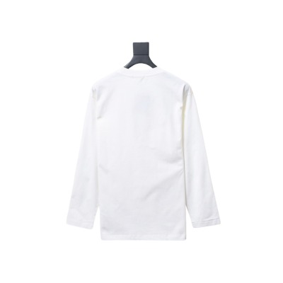  Prada 24Fw metal logo long-sleeve T-shirt with triangle pocket 1901 02