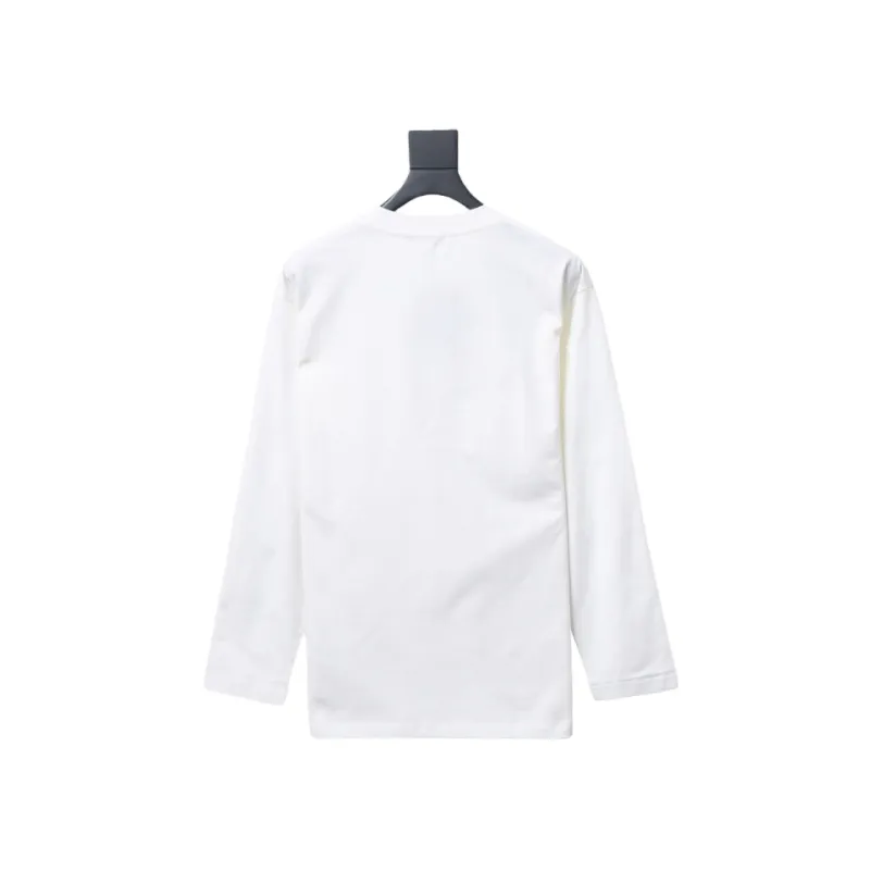  Prada 24Fw metal logo long-sleeve T-shirt with triangle pocket 1901