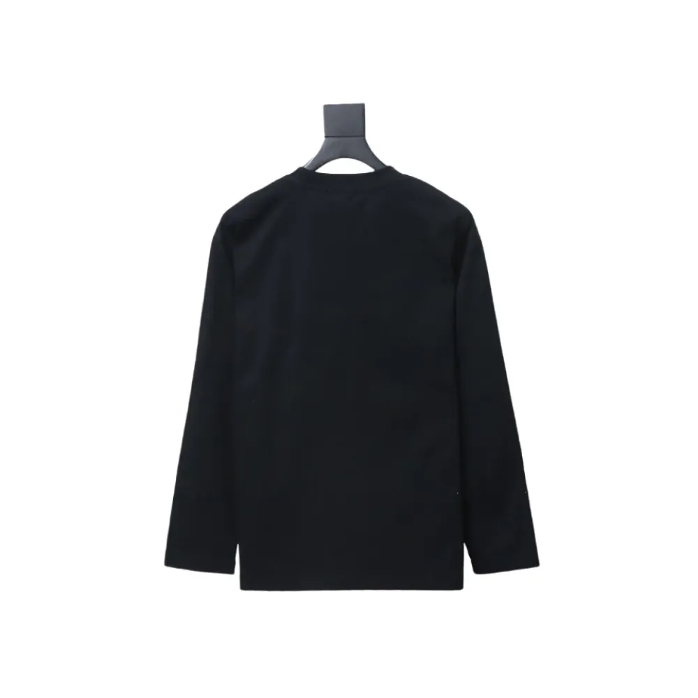  Prada 24Fw metal logo long-sleeve T-shirt with triangle pocket 1902