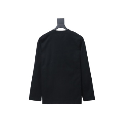  Prada 24Fw metal logo long-sleeve T-shirt with triangle pocket 1902 02