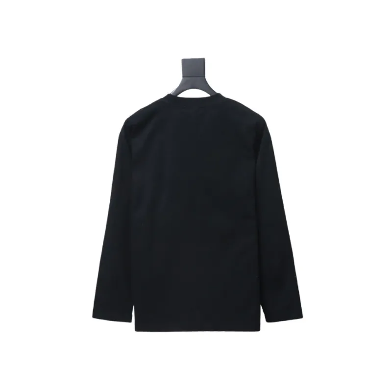  Prada 24Fw metal logo long-sleeve T-shirt with triangle pocket 1902