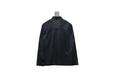 Prada 24Fw Re-Nylon shirt jacket with triangle logo on pockets 02