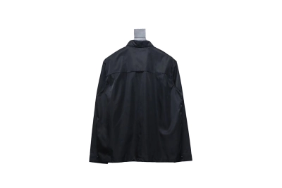 Prada 24Fw Re-Nylon shirt jacket with triangle logo on pockets 02