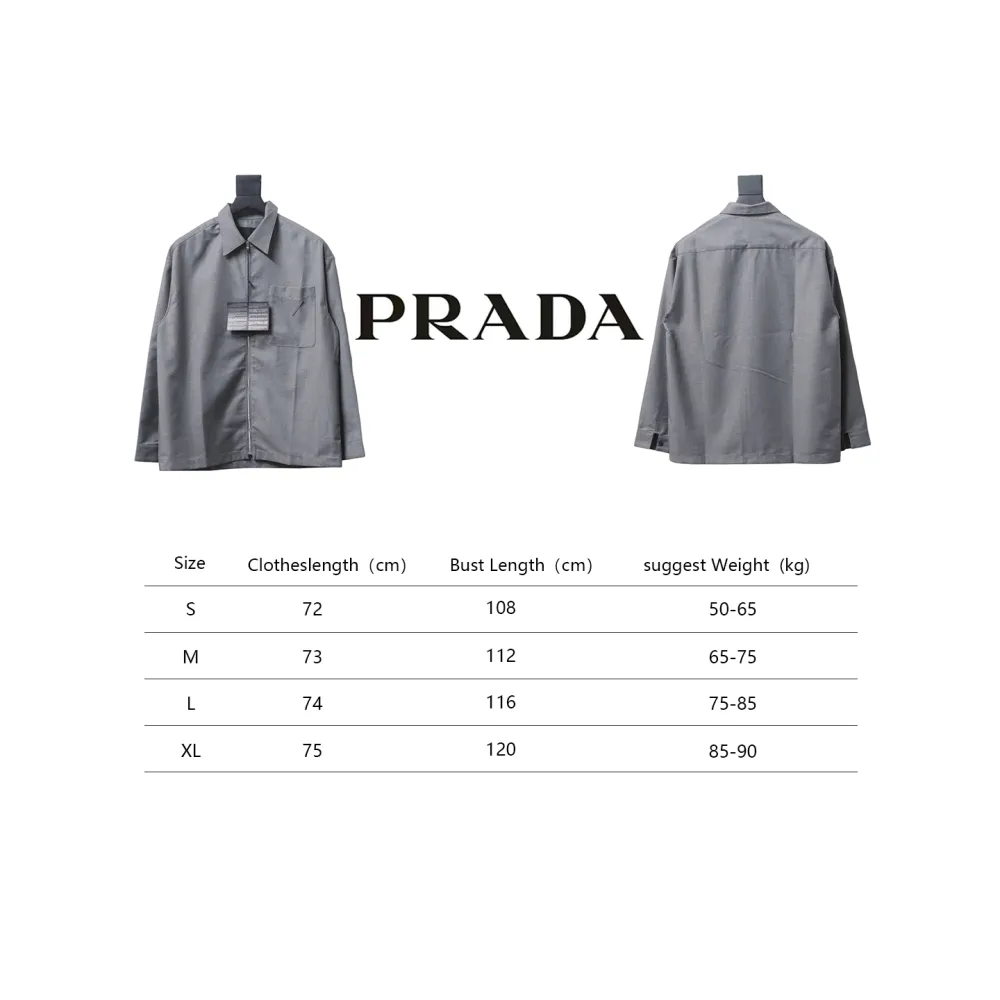 Prada 24FW wool and mohair shirt jacket