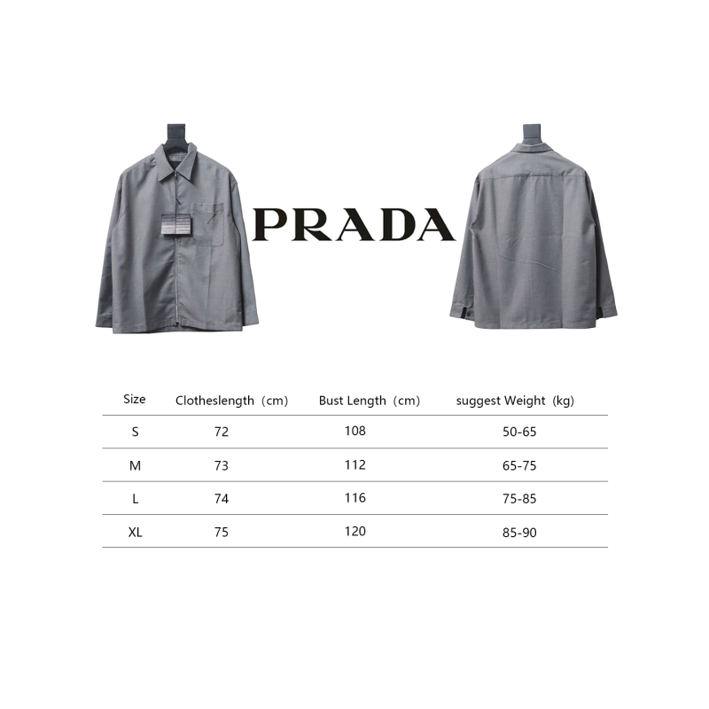  Prada 24FW wool and mohair shirt jacket