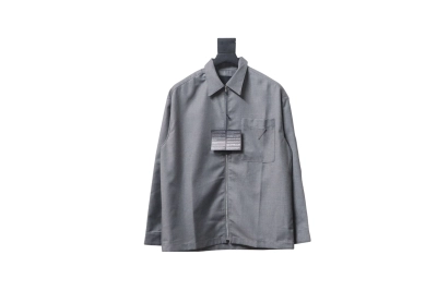 Prada 24FW wool and mohair shirt jacket 01