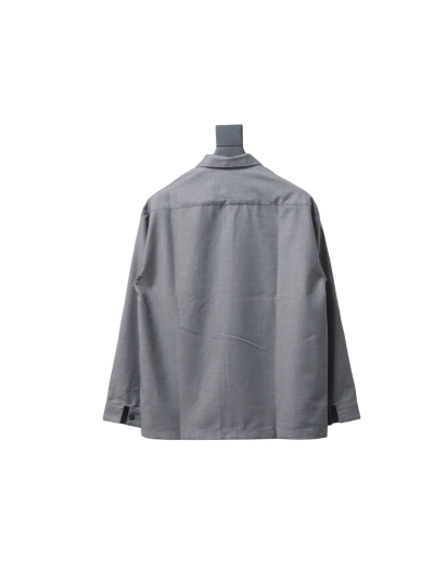 Prada 24FW wool and mohair shirt jacket 02