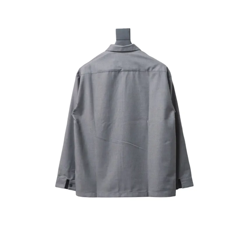  Prada 24FW wool and mohair shirt jacket