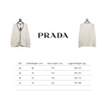  Prada 24FW wool striped knitted cardigan Sweater
