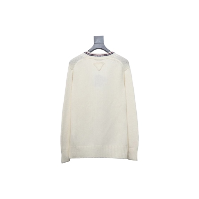 Prada 24FW wool striped knitted cardigan Sweater 02
