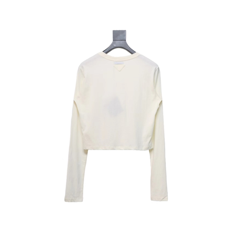 Prada 24ss classic logo print long-sleeve t-shirt 1901