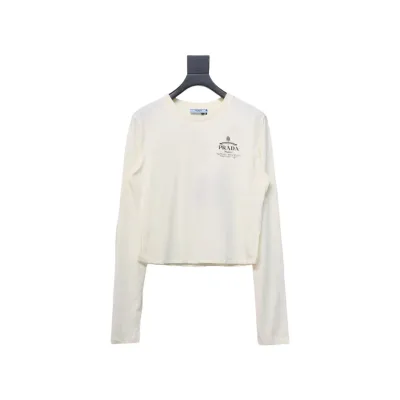 Prada 24ss classic logo print long-sleeve t-shirt 1901 01