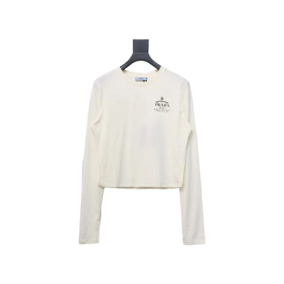 Prada 24ss classic logo print long-sleeve t-shirt 1901 01