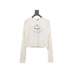 Prada 24ss Classic logo print long-sleeve T-shirt 1902