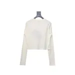  Prada 24ss Classic logo print long-sleeve T-shirt 1902
